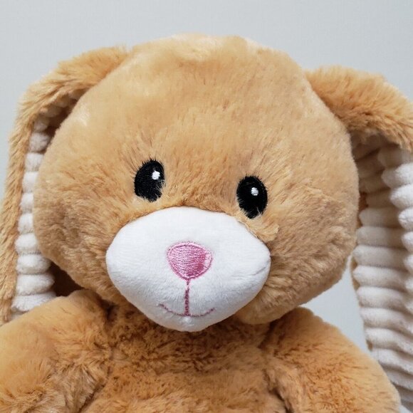 Spark Create Imagine 10" Bunny Rabbit Crinkle Feet Chimes Baby Animal Plush - Picture 5 of 5